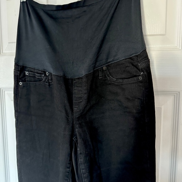 Women's Maternity Jeans Boot Black 12 - Picture 2 of 7